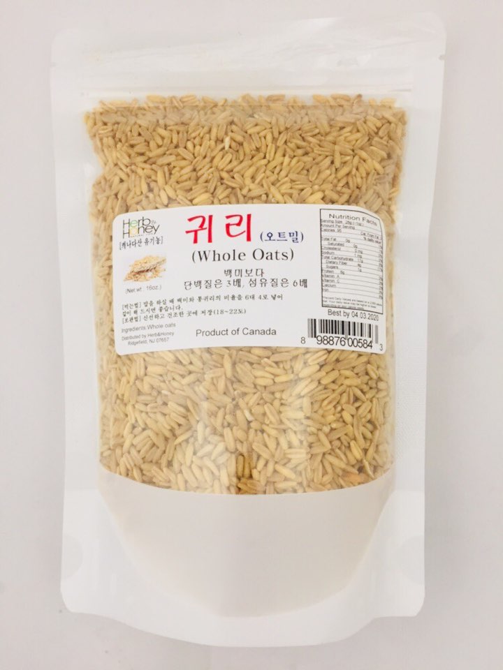 Whole Oats 16oz / 귀리(오트밀) 16oz