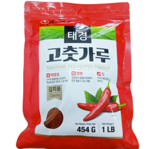 [Nongshim] Taekyung Red Pepper Powder - Coarse / 농심 태경농산 고춧가루 - 김치용 (1lb)