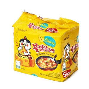 [Samyang] Spicy Chicken Flavor Noodle Cheese / 삼양 불닭볶음면 치즈 (5pks)