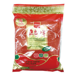 [Wang] Premium Red Pepper Powder - Fine / 왕 특 100% 태양초 고춧가루 - 양념용 (3lb)