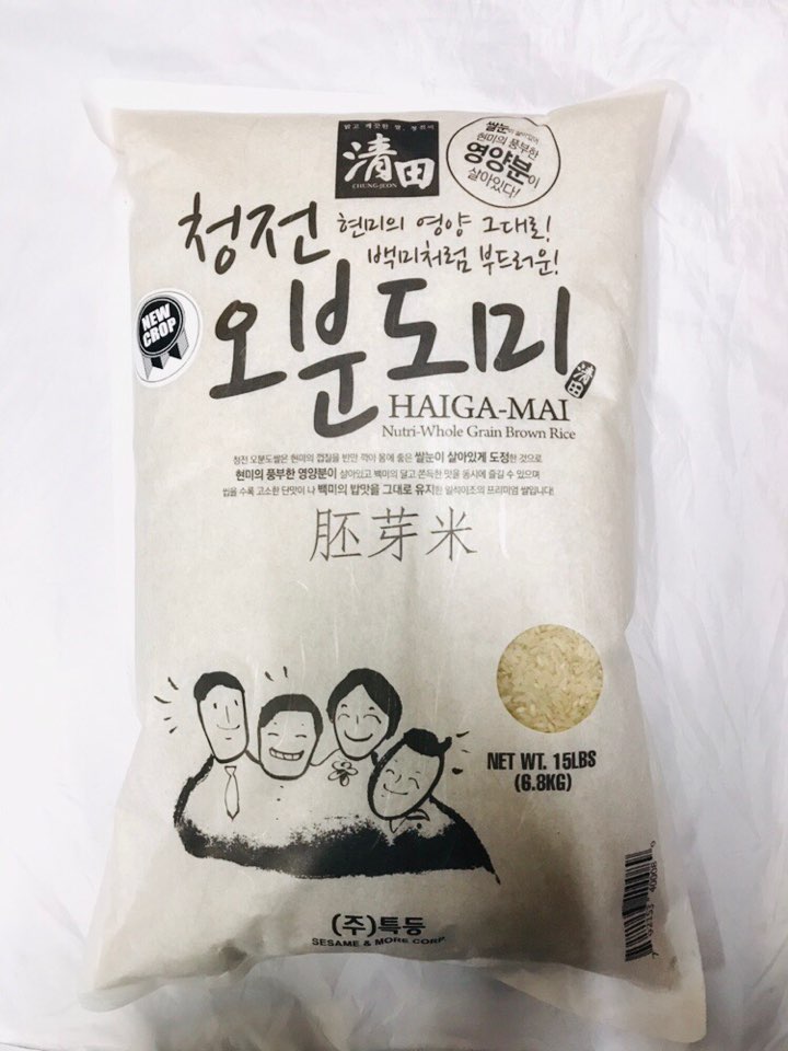 [Chungjeon] Nutri-Whole Grain Brown Rice / 청전 오분도미 쌀 (15lb)