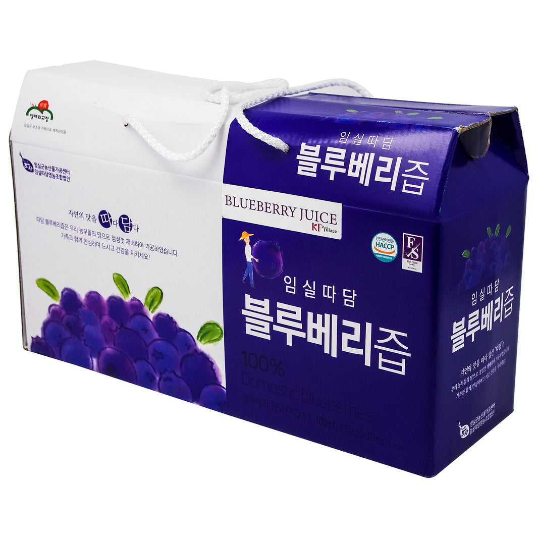 [Imsilttadam] Natural Blueberry Juice / 임실따담 블루베리 즙 (30pk/box)