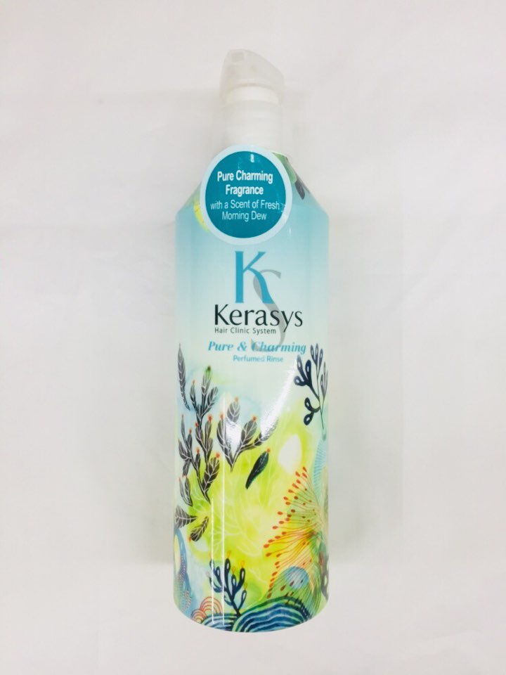 [Kerasys]  Pure & Charming Perfume Conditioner / 애경 케라시스 퓨어 & 챠밍 퍼퓸 린스 컨디셔너 (600ml)