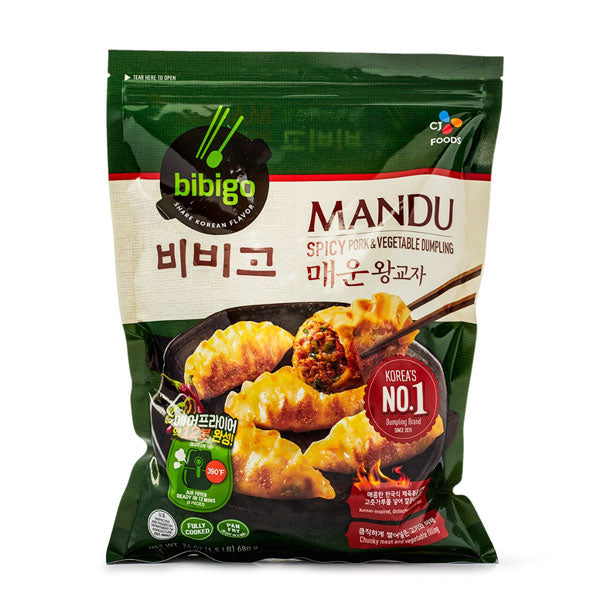 [CJ] Bibigo Spicy Port & Vegetable Dumplings / 비비고 매운 왕교자 (1.5lb)