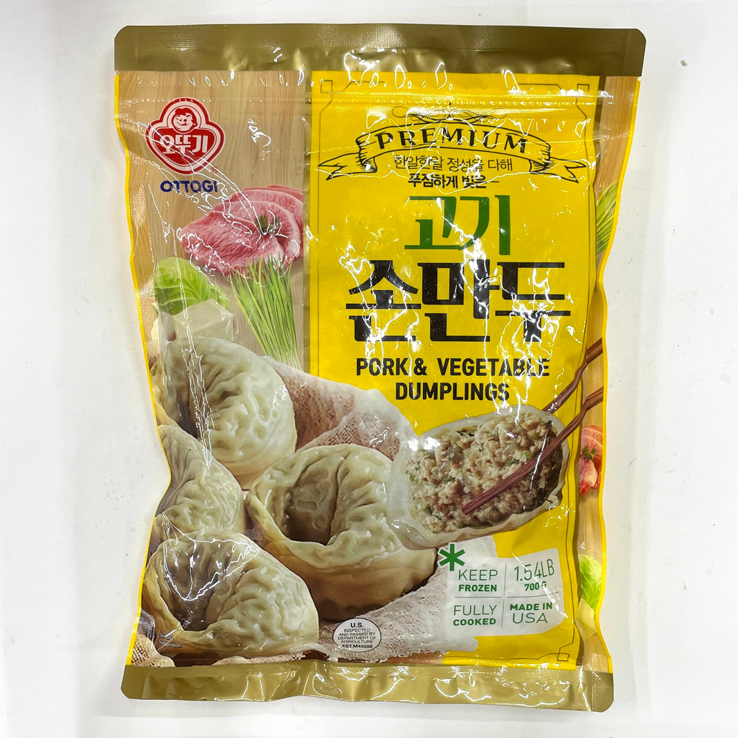 [Ottogi] Pork & Vegetable Dumpling / 오뚜기 푸짐하게 빚은 고기 손 만두 (1.5lb)