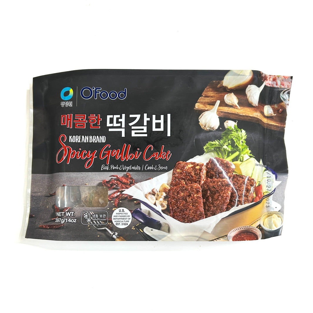 [O'food] Korean Brand Spicy Galbi Cake / 오푸드 매콤한 떡갈비 (397g)