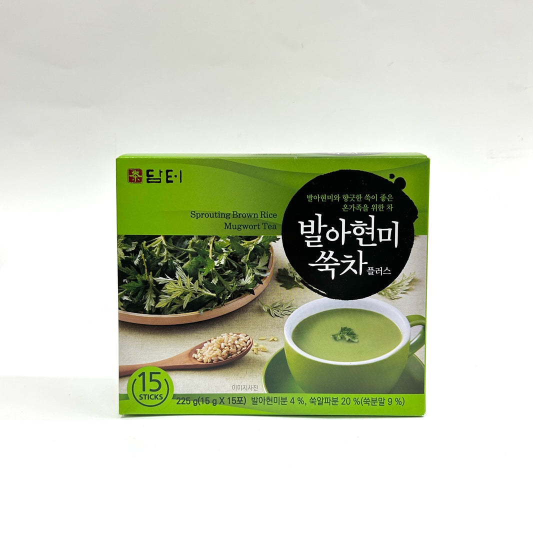 [Damtuh] Sprouting Brown Rice Mugwort Tea / 담터 발아 현미 쑥차 플러스(15sticks/box)