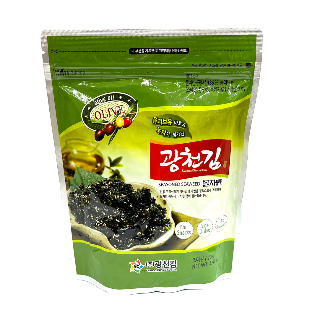 [Kwangcheonkim] Seasoned olive Seaweed Flakes / 광천김 올리브 돌자반 (70g)