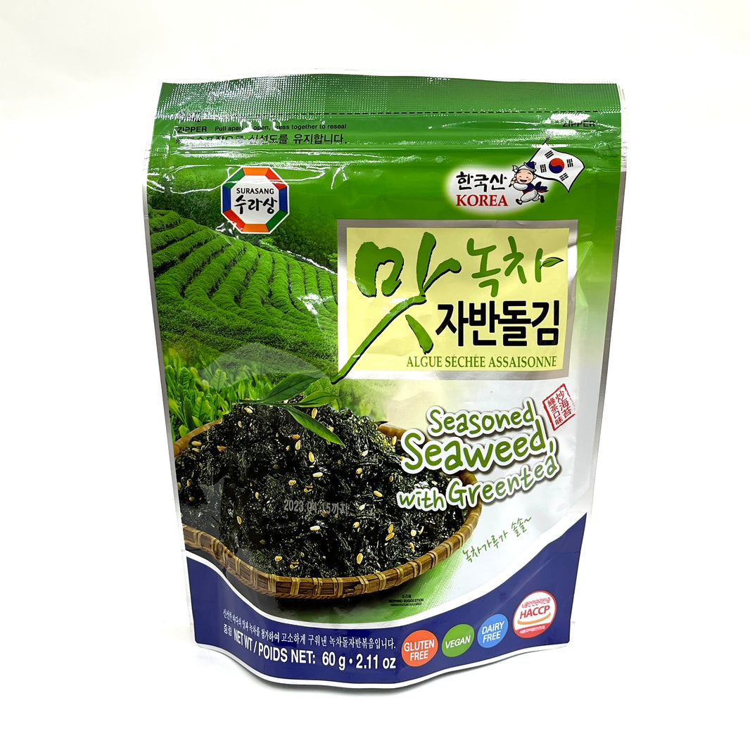 수라상 녹차 맛 자반 돌김 (60g)