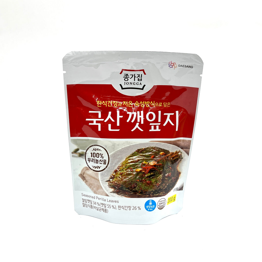[Jongga] Seasoned Perilla Leaf / 종가집 국산 깻잎지 (200g)