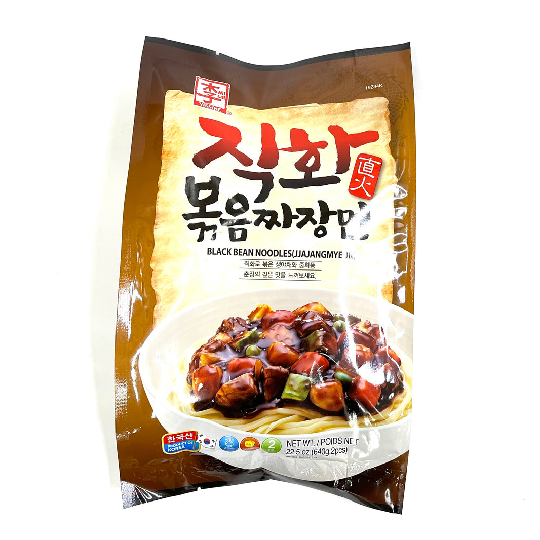 [Yissine]  Black Bean Noodles Jjajangmyeon / 이씨네 직화 볶음 짜장면 (640g/2인분)