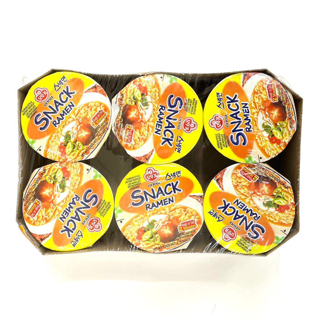 오뚜기 스낵면 컵 라면 작은컵 (6pks)