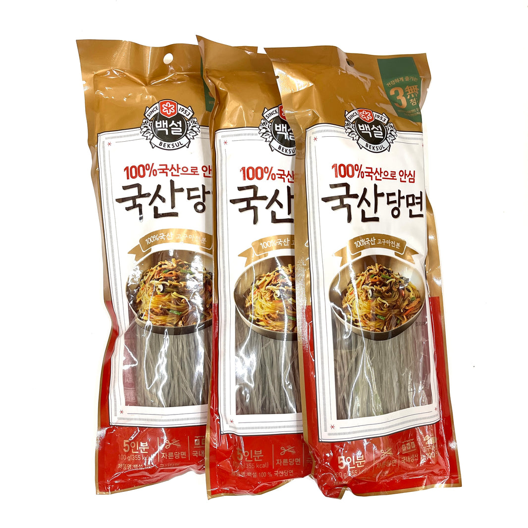 백설 100% 한국산 햇 당면 (100g x 3pk)