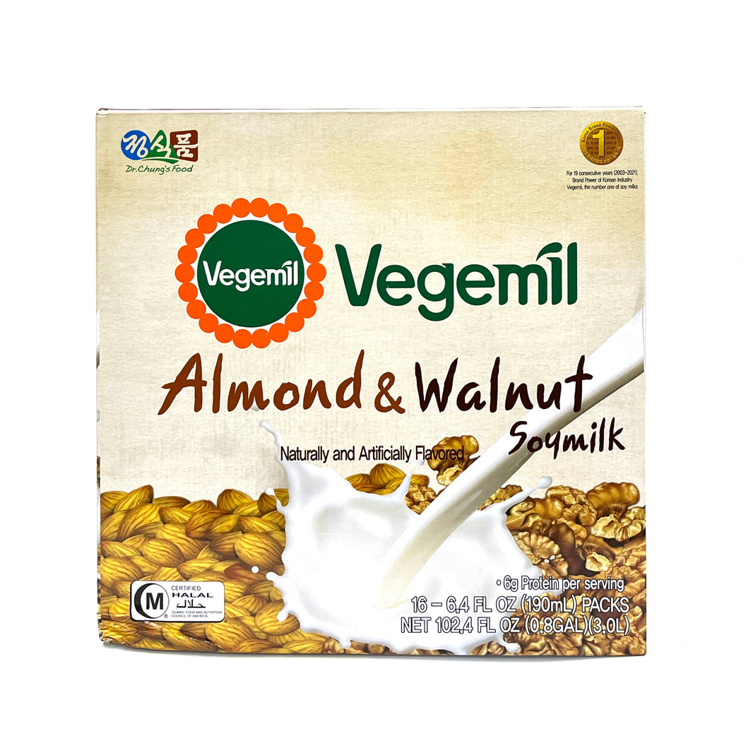 [Chung’s Food] Vegemil Almond & Walnut Soymilk / 정식품 베지밀 아몬드 & 호두 (16pc/box)
