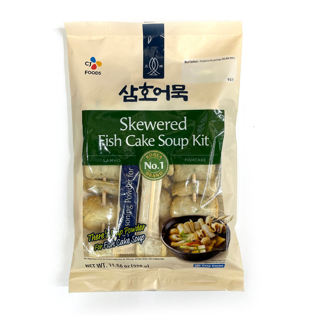 [CJ] Skewered Fish Cake Soup Kit / 삼호어묵 꼬치 어묵탕 키트 (354g)