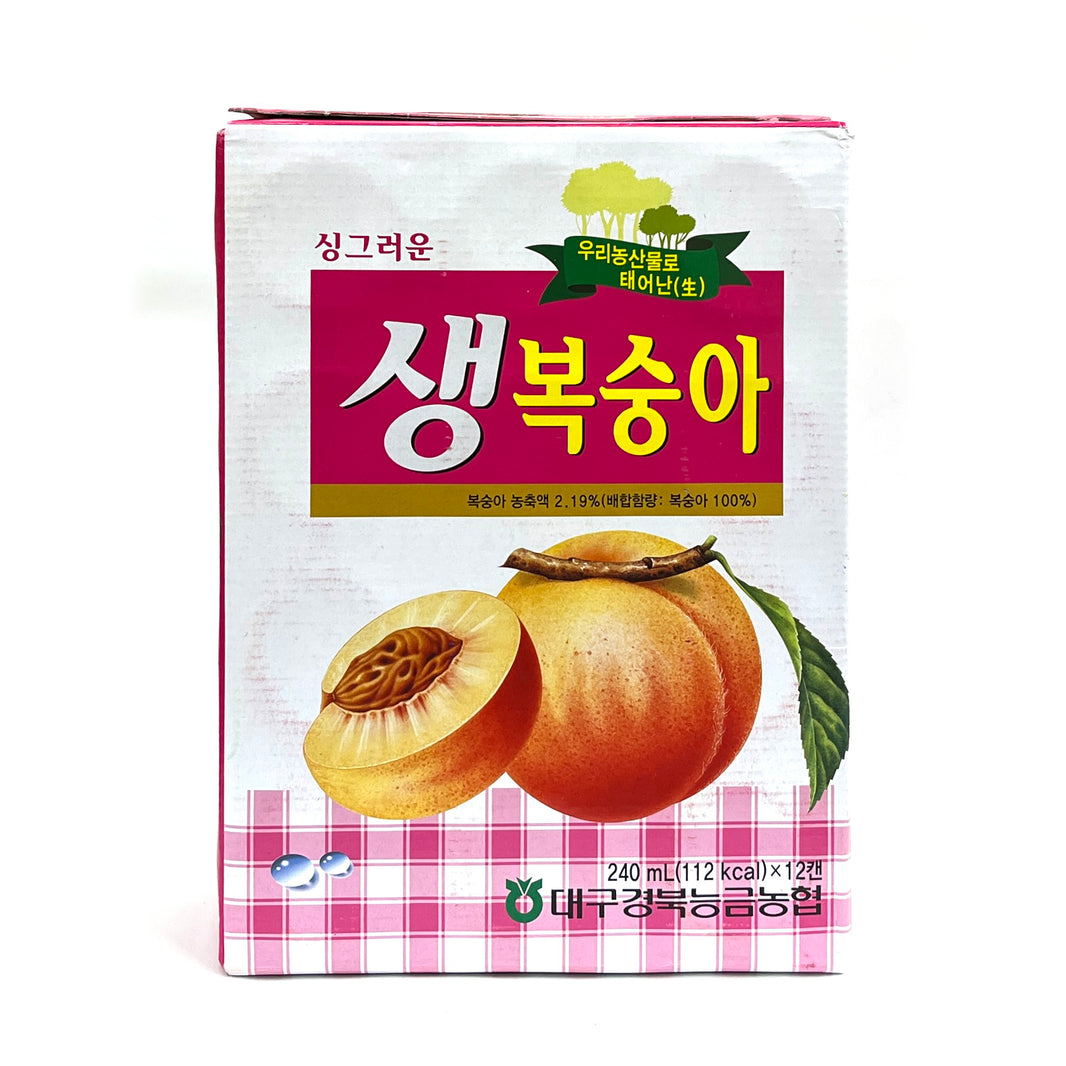 [NH] Saeng Peach Drink / 농협 생 복숭아 (240ml x 12cans)