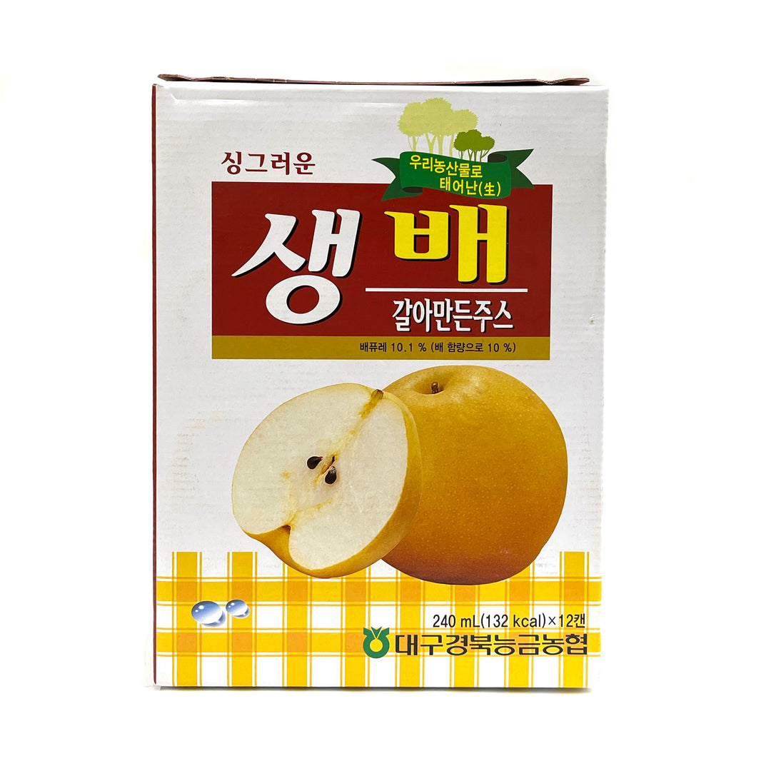 [NH] Saeng Pear Drink / 농협 생 배 갈아만든 주스 (240ml x 12cans)