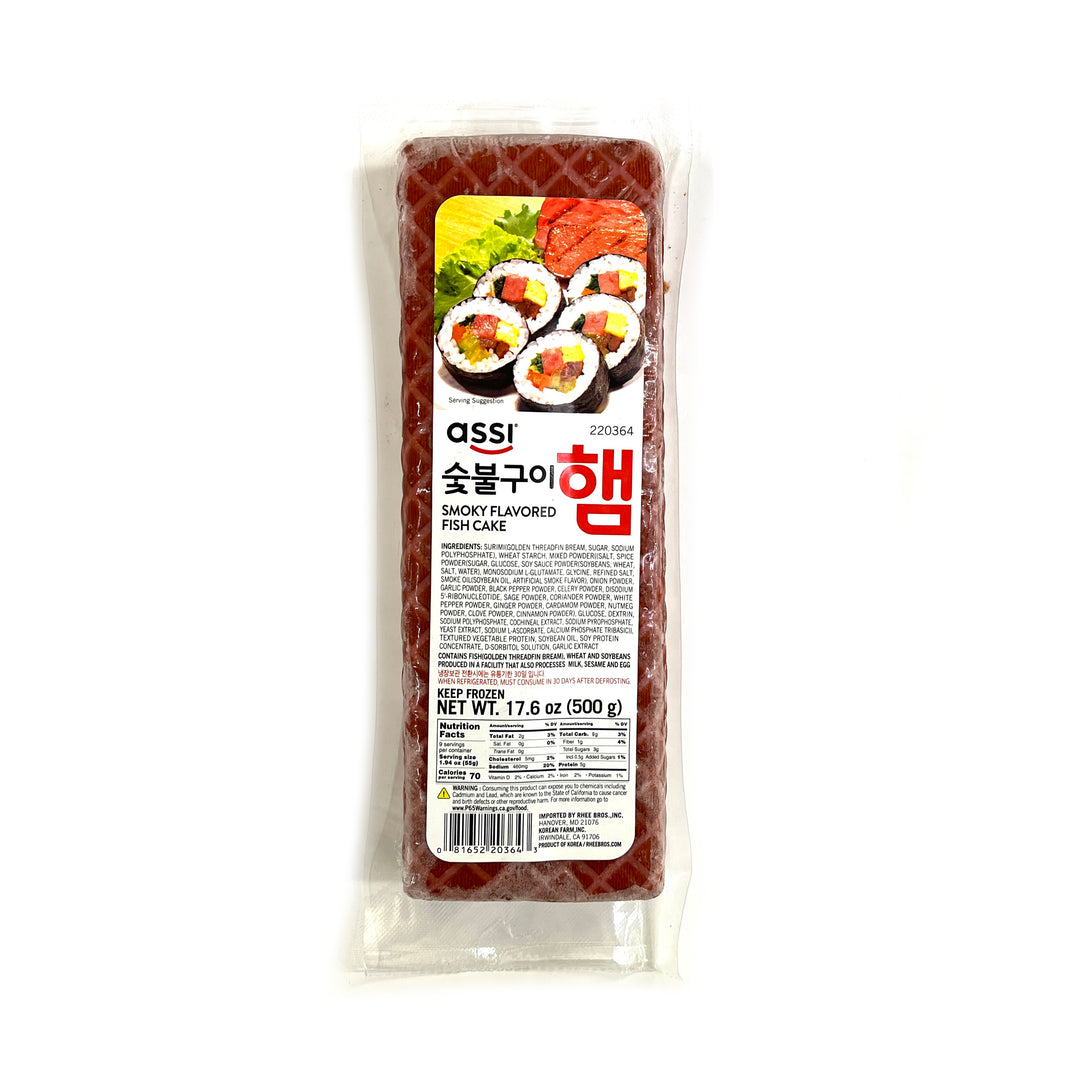 [Assi] Smoky Flavored Fish Cake Ham for Gimbap / 아씨 숯불구이 김밥용 햄 (500g)