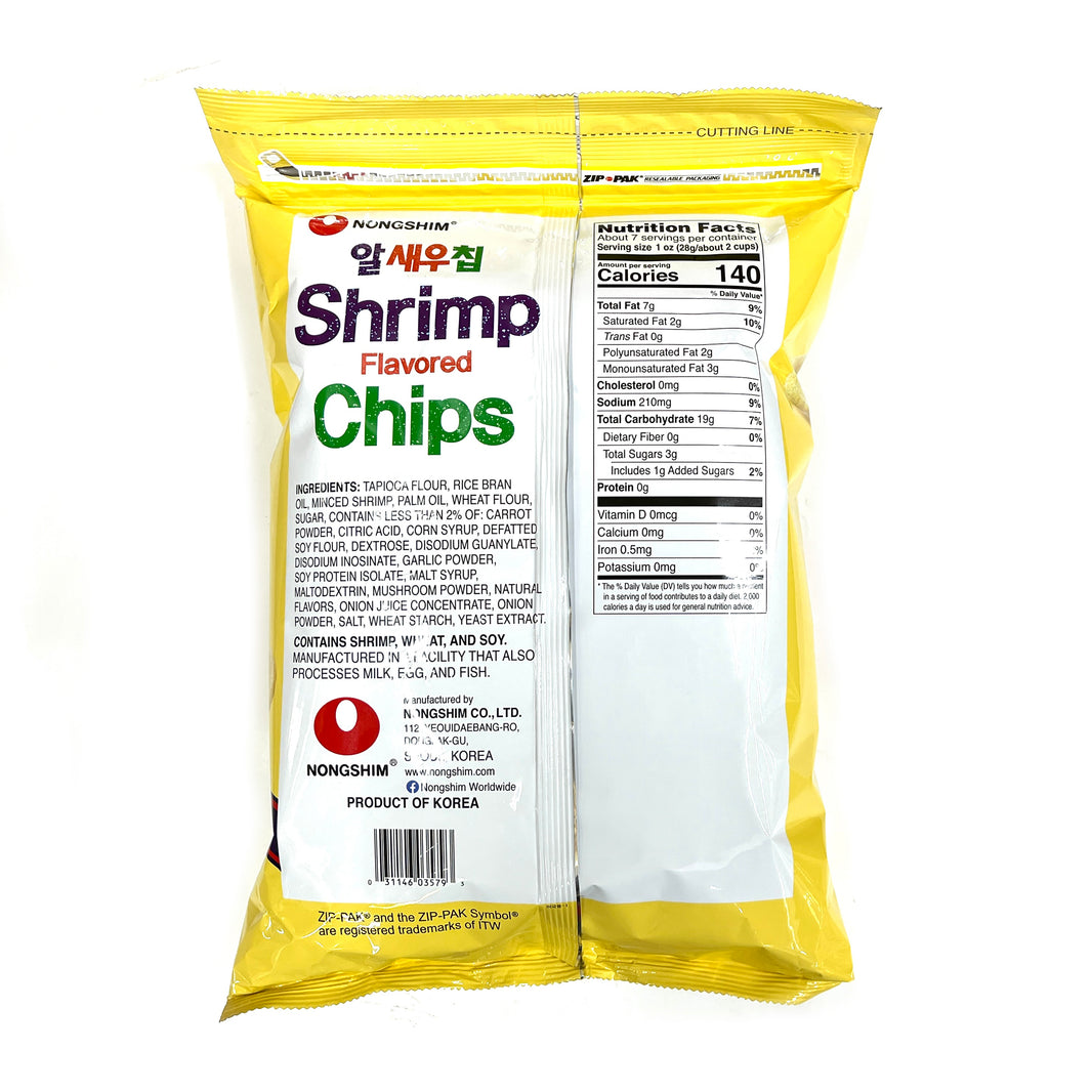 [Nongshim] Shrimp Chips / 농심 알 새우칩 (Big Size 200g)