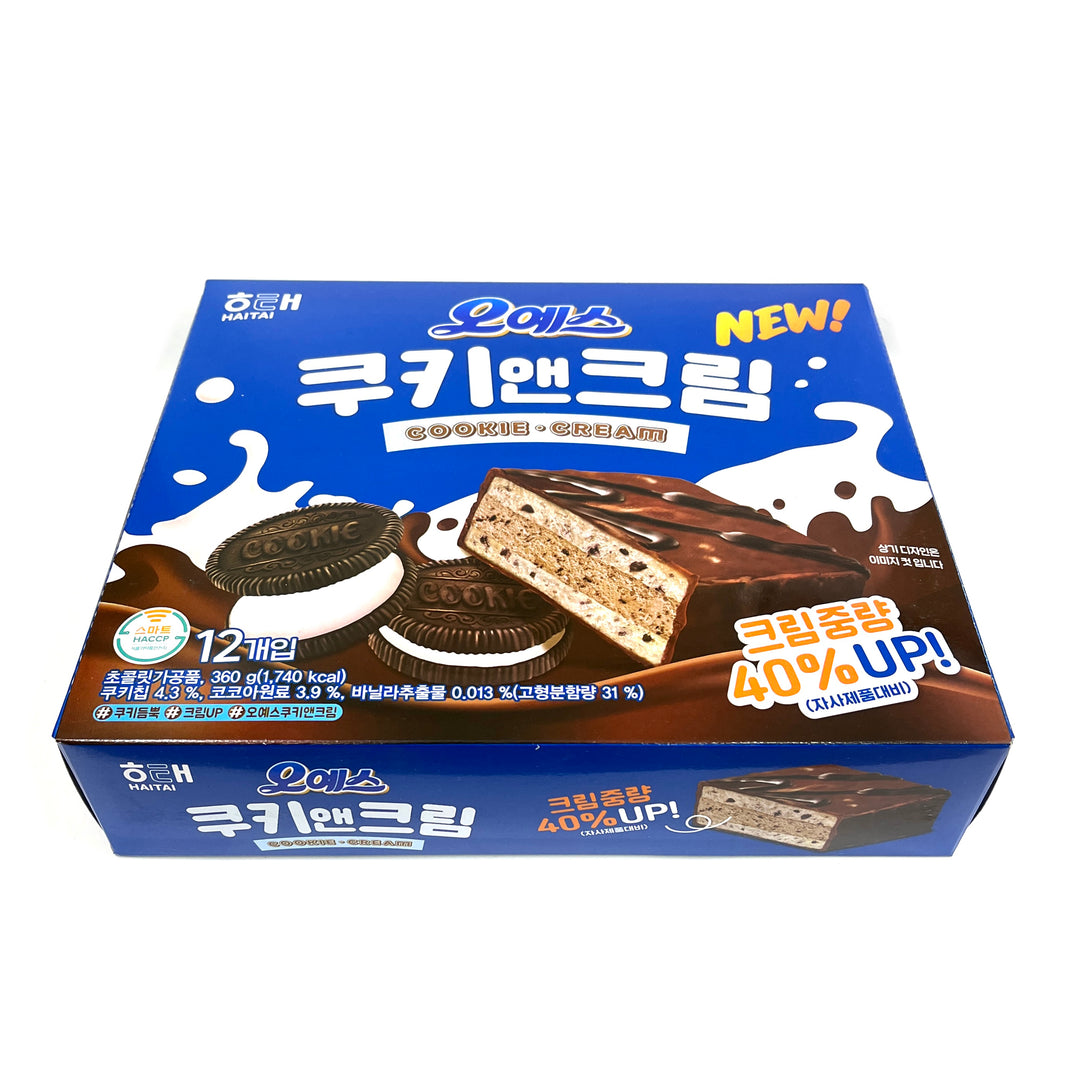 [Haitai] OH YES Cookie & Cream / 해태 오예스 쿠키 앤 크림 (360g)