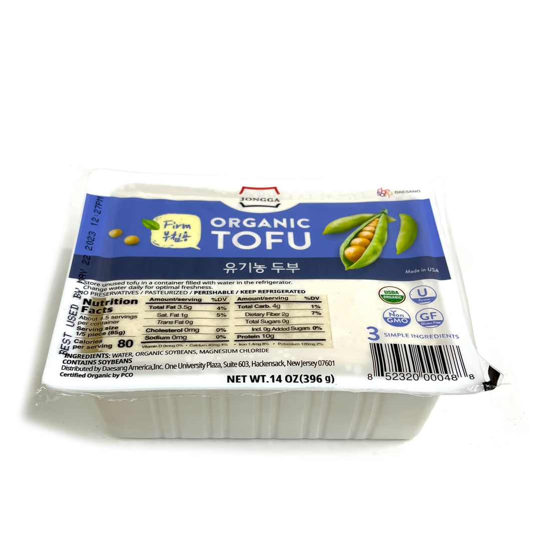 [Jongga] Firm Organic Tofu / 종가 유기농 두부 부침용 (14oz)