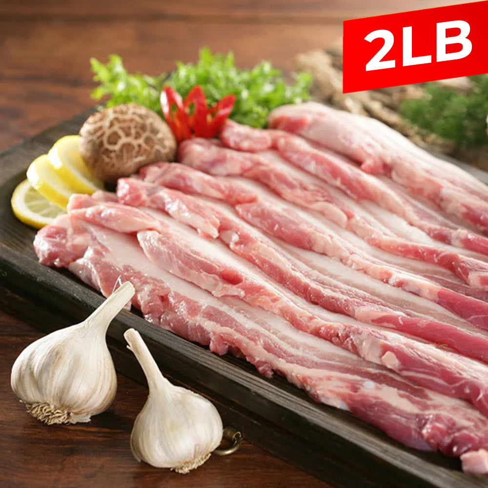 Pork Belly Sliced BBQ / 돼지 삼겹살 BBQ (2lb)
