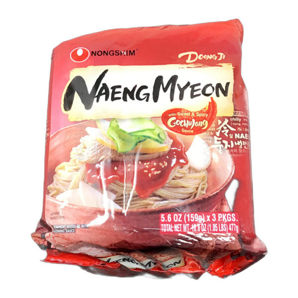 [Nongshim] Doongji Cold Noodles (Chili Sauce) / 농심 둥지 비빔 냉면 (4pks)
