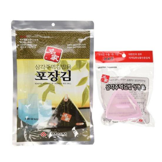 명가 삼각 김밥 김 (10pcs) + 삼각틀 세트