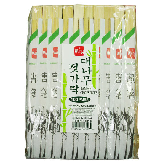 [Wang] Bamboo Chopstics / 왕 대나무 젓가락  (100ea)