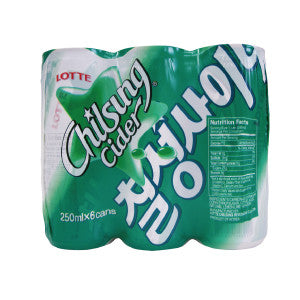 롯데 칠성 사이다 라임(250ml × 6cans)