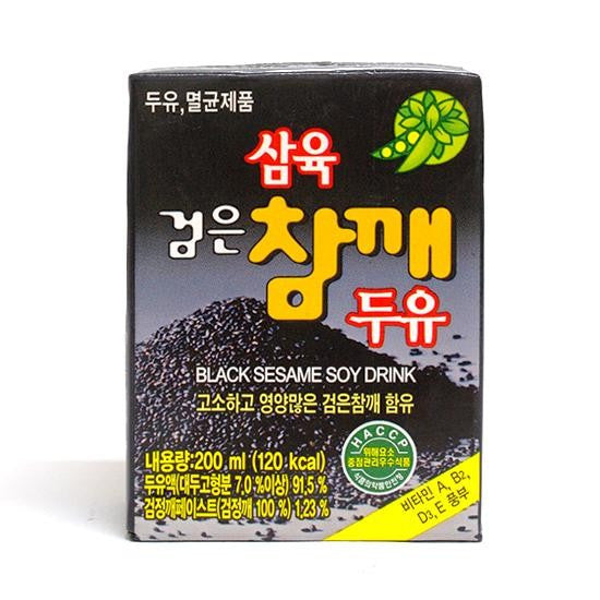 [Sahmyook] Black Sesame Soy Milk  / 삼육 검은 참깨 두유 (24pk/Box)