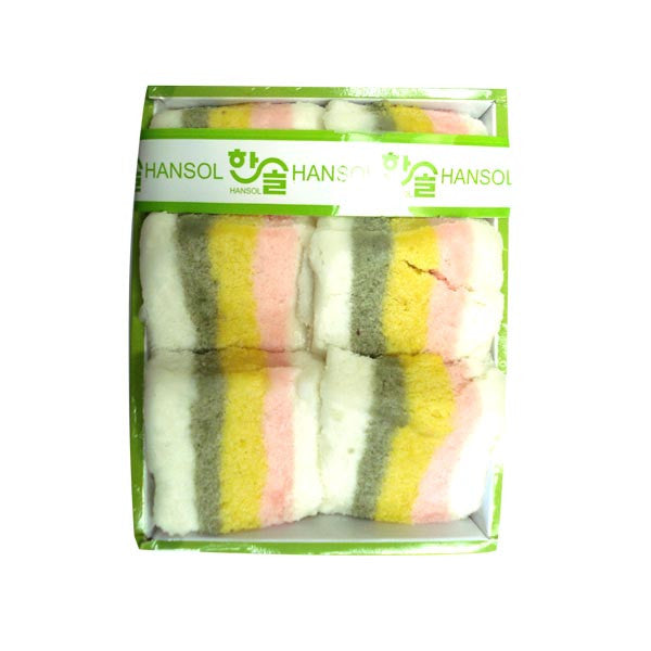 [Hansol] Rainbow Rice Cake / 한솔 무지개 떡 (1pk)