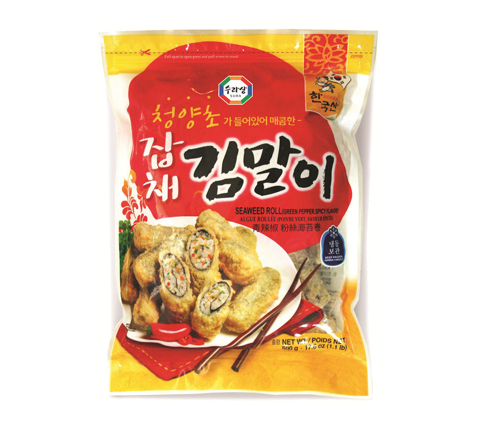 [Surasang] Korean Seaweed & Noodle Roll Spicy / 수라상 청양초 잡채 김말이 (1.1lb)