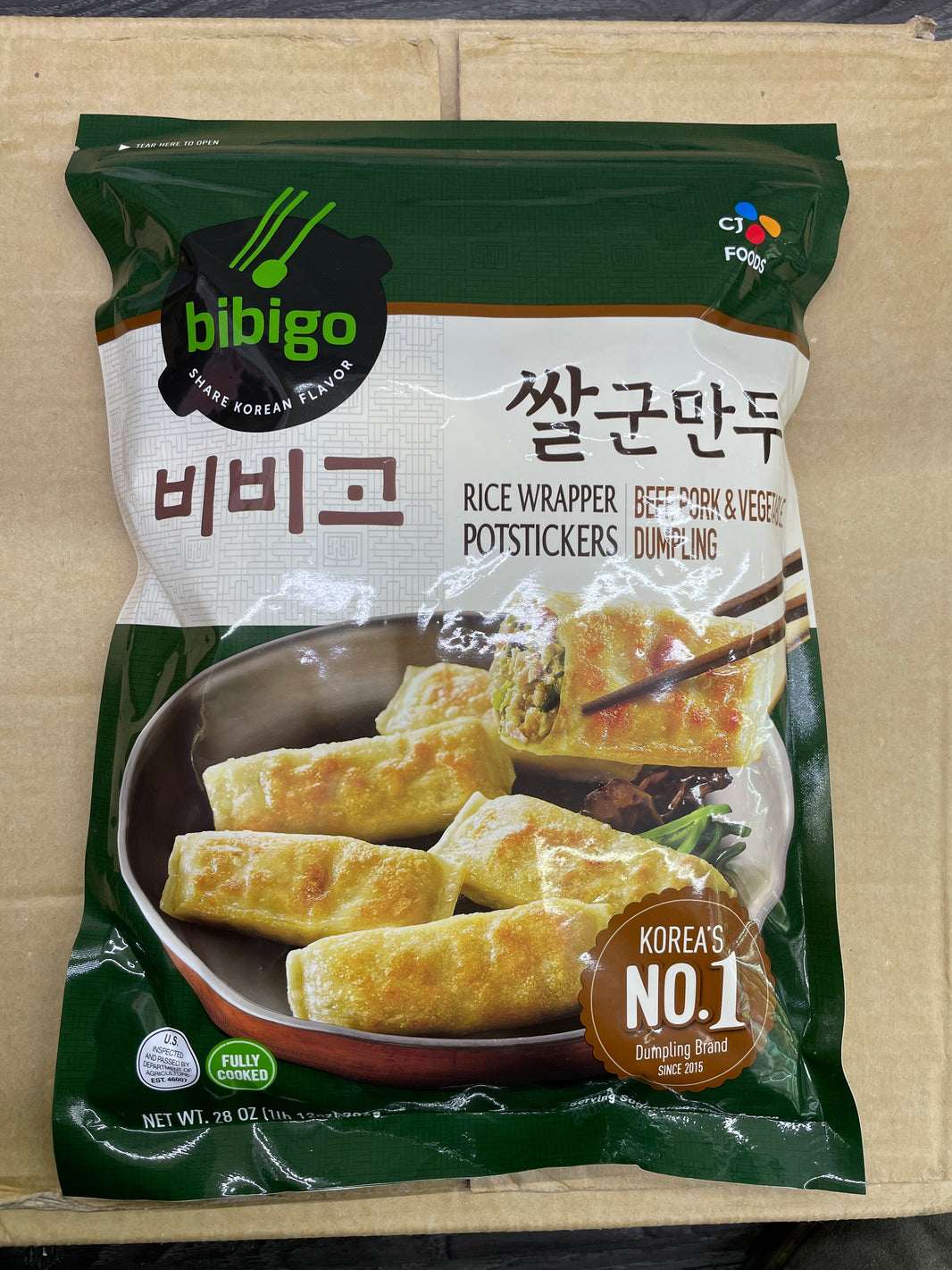 [CJ] Bibigo Rice Wrapper / 비비고 백설 쌀 군만두 (794g)