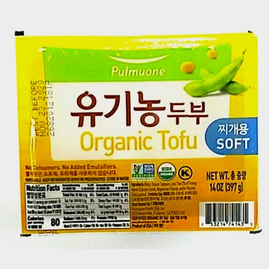 [Pulmuone] Organic Tofu / 풀무원 유기농 두부 (14oz)