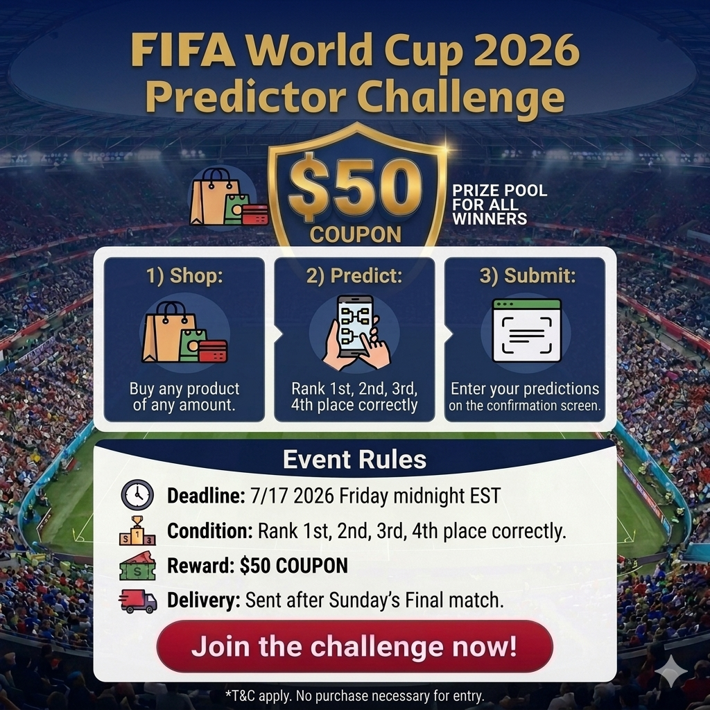 FIFA World Cup 2026 Bracket Challenge to Win $50