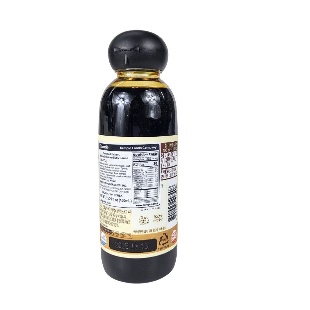 [Sempio] Semie's Kitchen Soy Sauce / 샘표 새미네 부엌 진간장 (450ml)