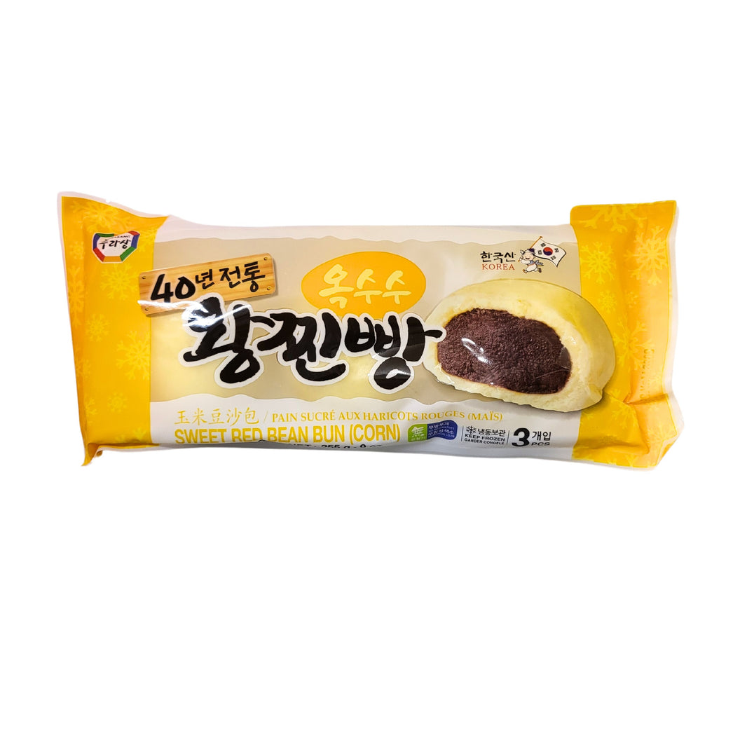 [Wang] Sweet Red Been Corn Bun / 왕 40년 전통 옥수수 왕 찐빵 (3ea/pk)