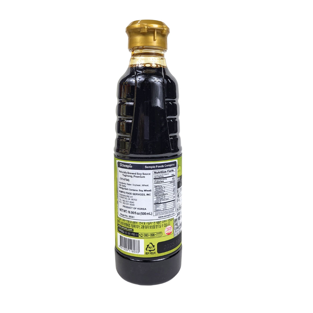 [Sempio] Naturally Brewed Soy Sauce Premium (Organic) /샘표 유기농 자연콩 양조 간장 (500ml)