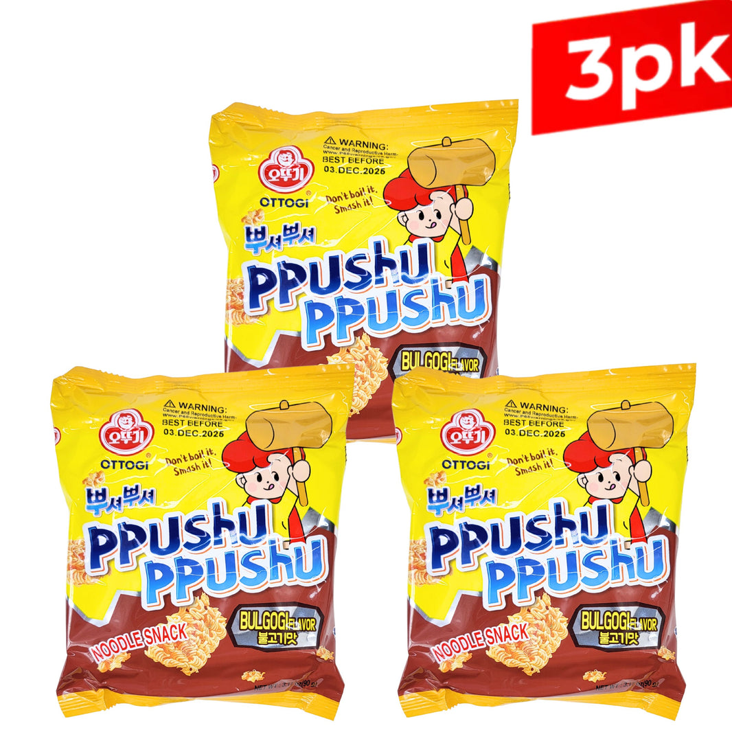 [Ottogi] Ppushu Ppushu Bulgogi / 오뚜기 뿌셔뿌셔 불고기맛 (90g x3pk)