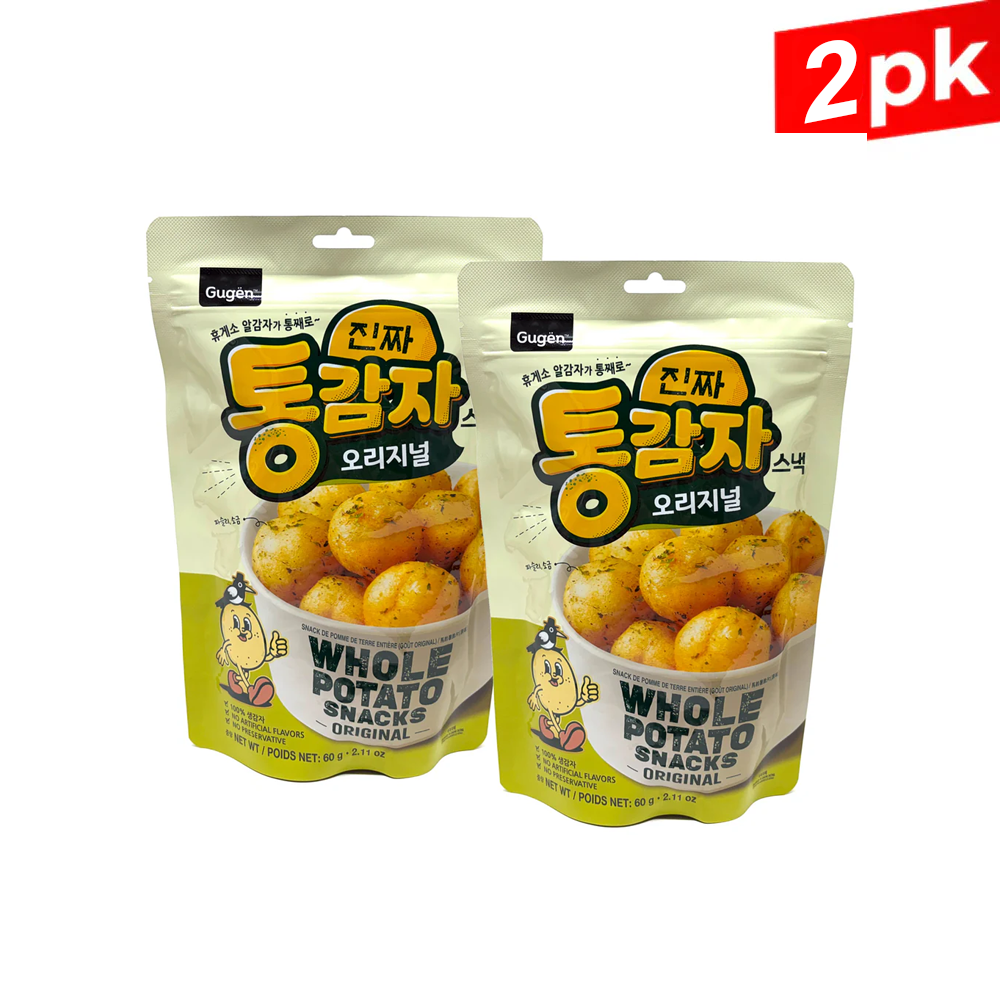 [Gugen] Whole Potato Snack Original / 구겐 진짜 통 감자 스낵 오리지널 (60g x2pk)
