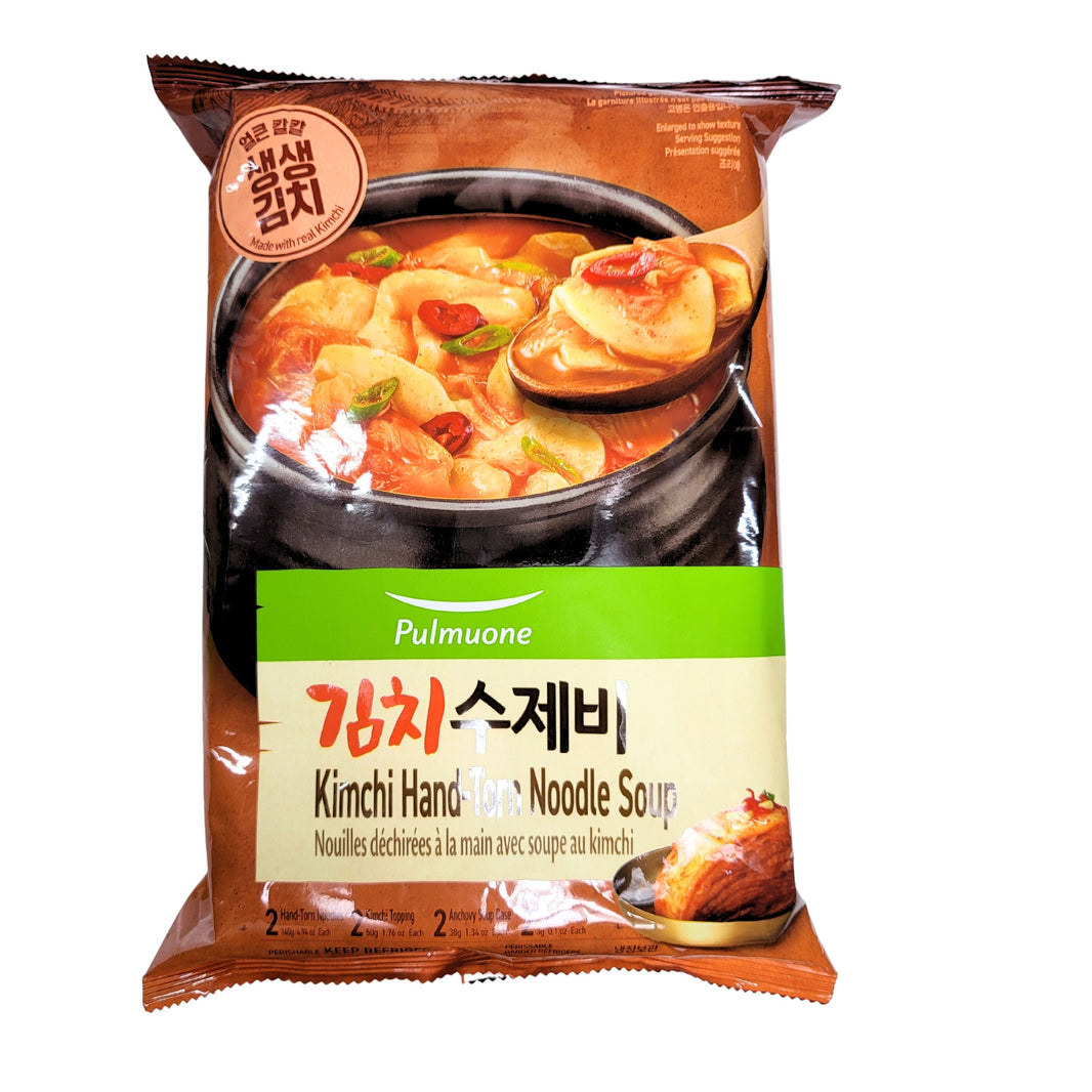 [Pulmuone]  Kimchi Hand Torn Noddle Soup /  풀무원 김치 수제비 (140gx2EA)