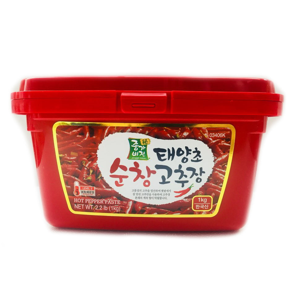 [Jongga Vision] Hot Pepper Paste / 종가비전 태양초 순창 고추장 (500g)