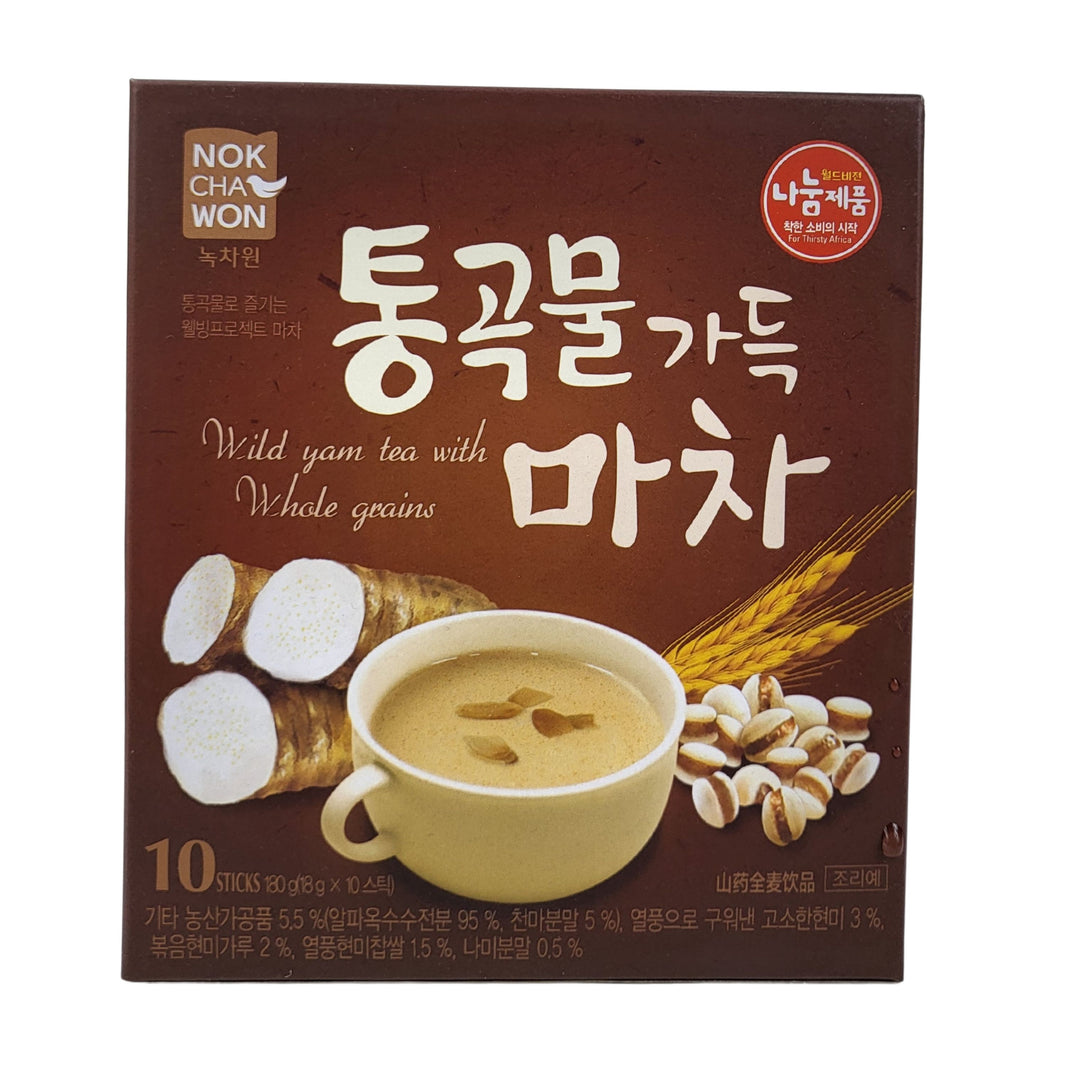 [Nokchawon] Wild Yam Tea With Whole Grains / 녹차원 통곡물 가득 마차  (180g , 10 sticks)