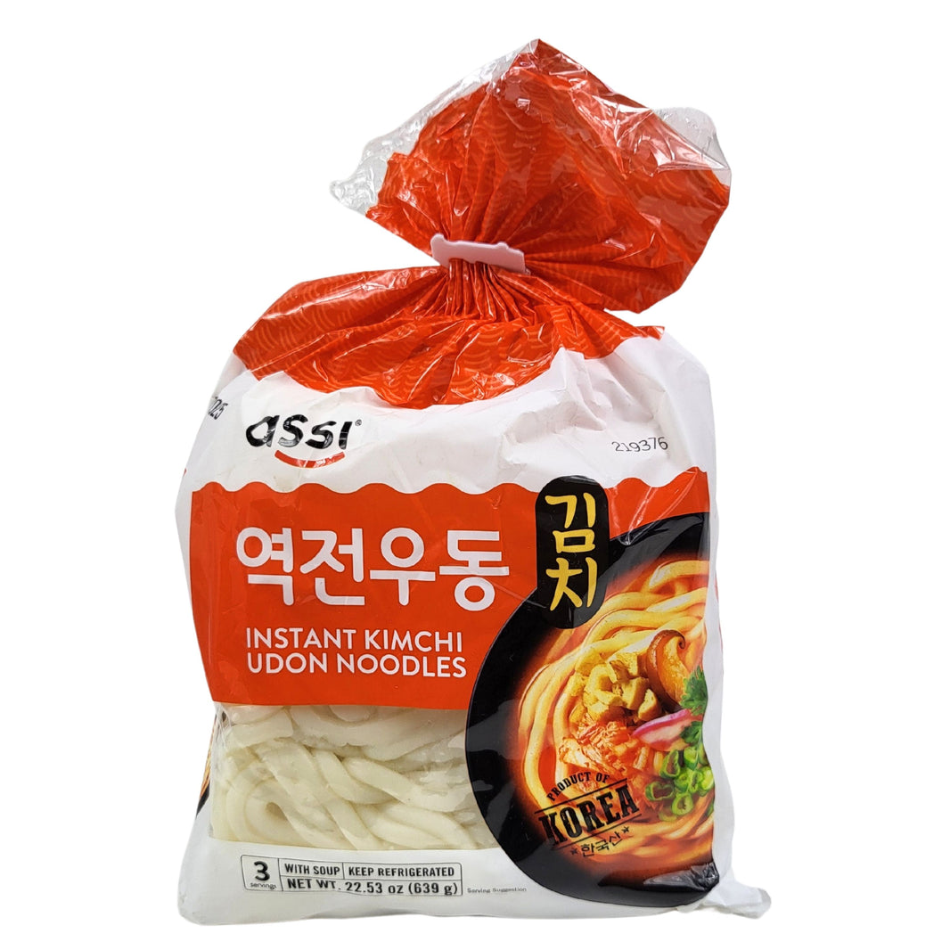 [Assi] Instant Kimchi Udon Noddles / 아씨 역전 우동 김치 (3인분, 639g)