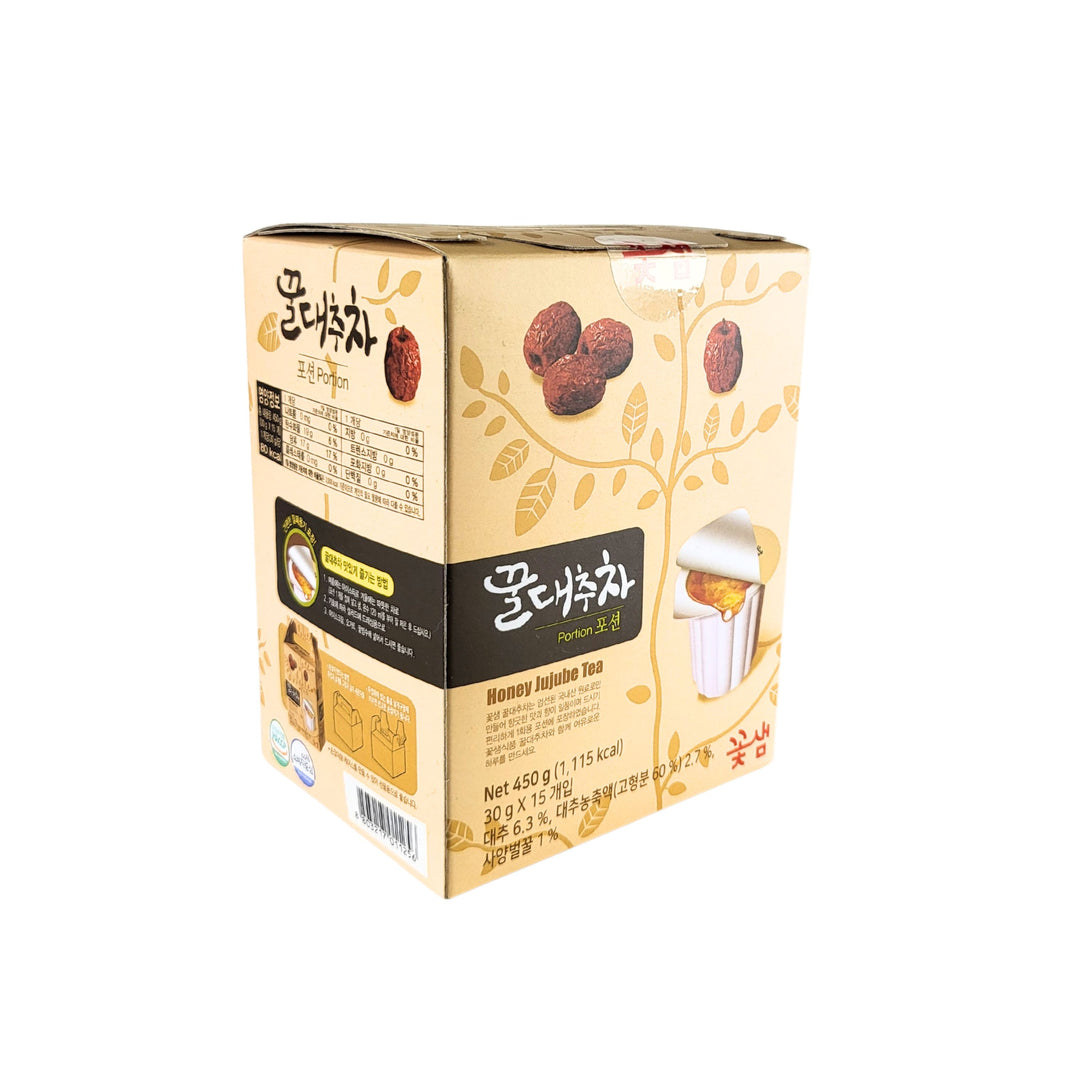 [Kotsam] Honey Jujube Tea Portion/ 꽃샘 꿀 대추차 포션(30gx15ea,450g)