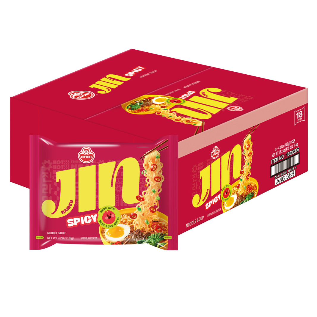 [Ottogi] Jin Ramen Hot 18pk Box / 오뚜기 진라면 매운맛 (18pk/box)