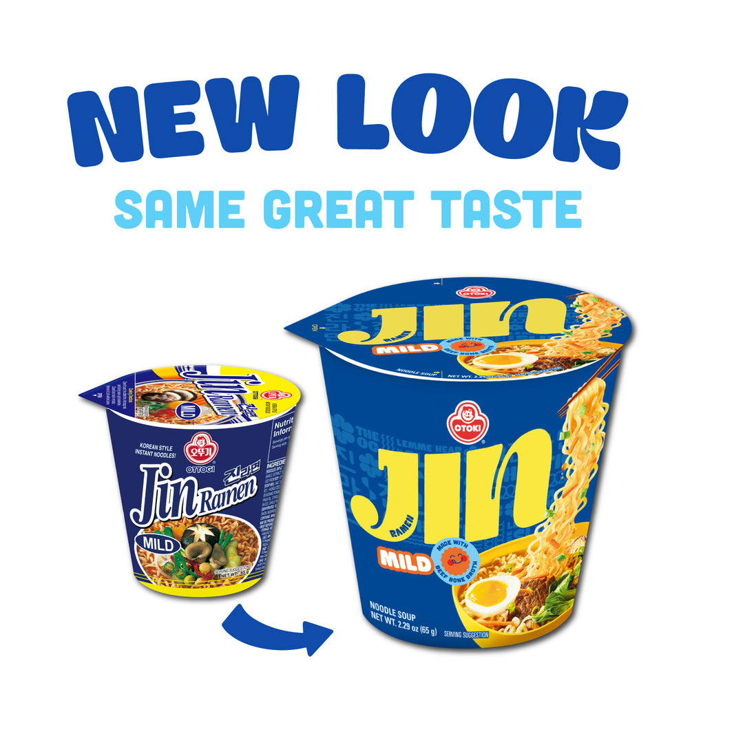 [Ottogi] Jin Ramen Mild 6-Cup / 오뚜기 진라면 순한맛 컵 라면 작은컵 (6pk)