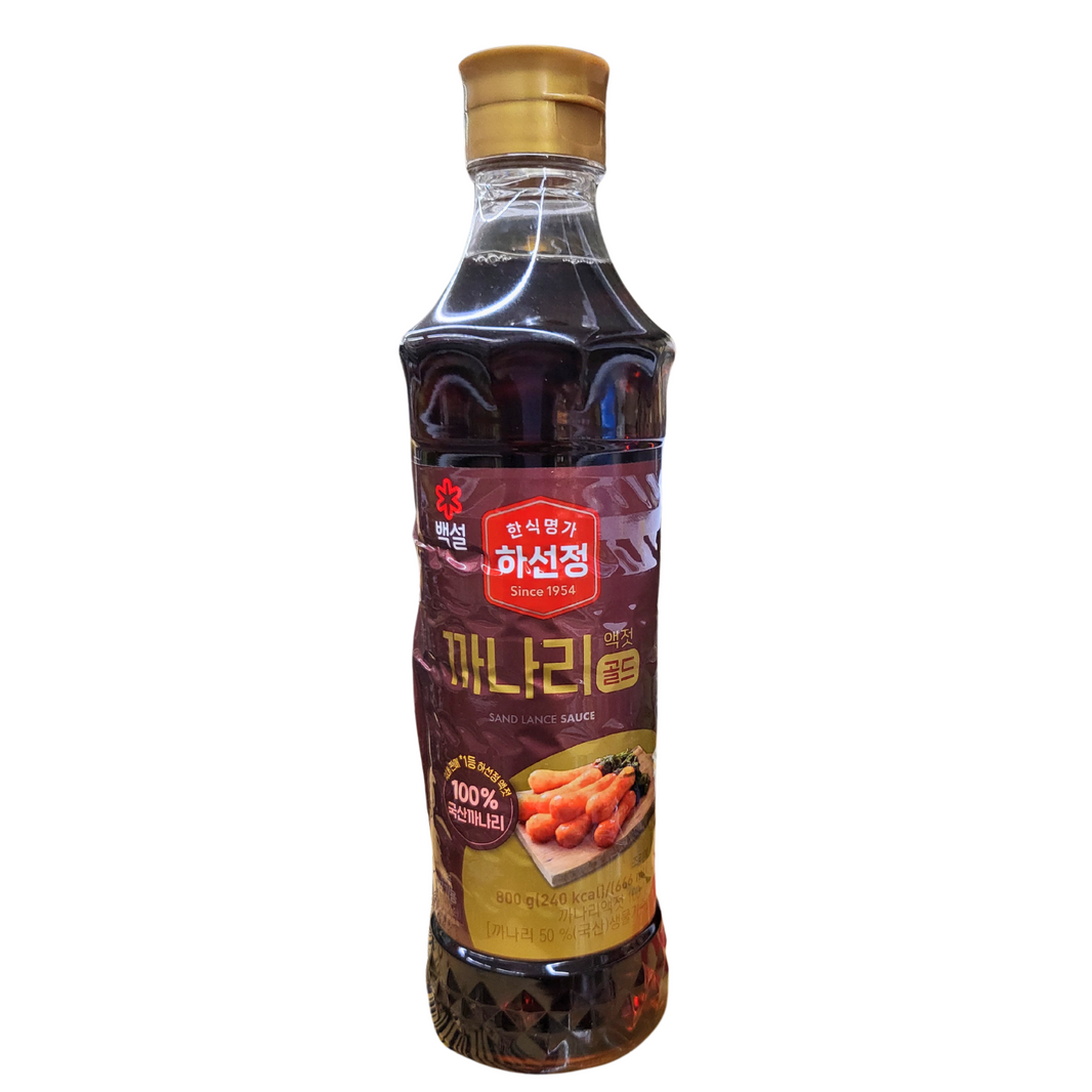 [Beksul] Sand Lance Sauce/ 하선정 까나리 액젓 골드 (800g)
