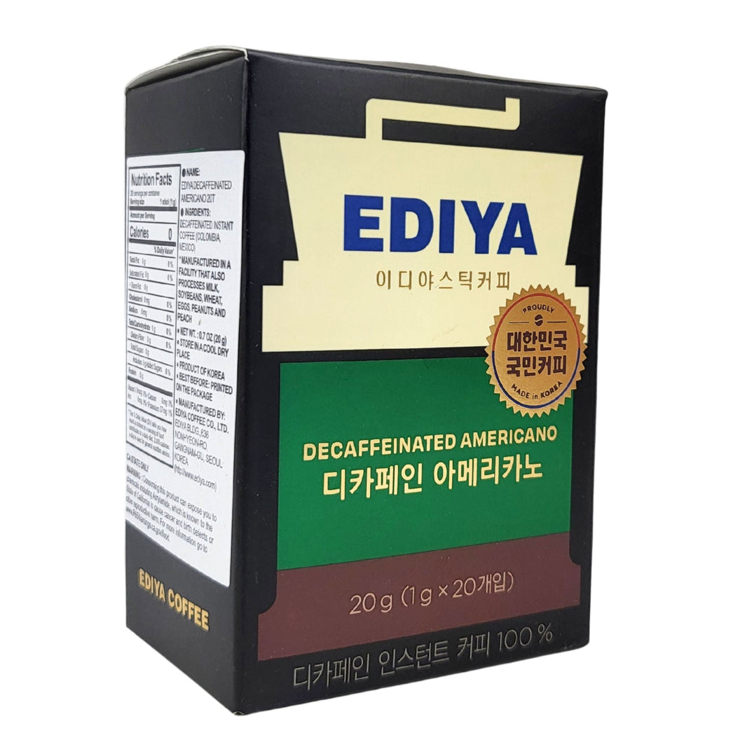[Ediya] Ediya Coffee Mix  Decaffeinated Americano / 이디야 믹스 커피 디카페인 아메리카노 (20g ,20sticks)